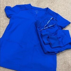 MedCouture Blue Scrub Set